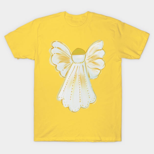 Christmas angel isolated on white background T-Shirt by Ammi